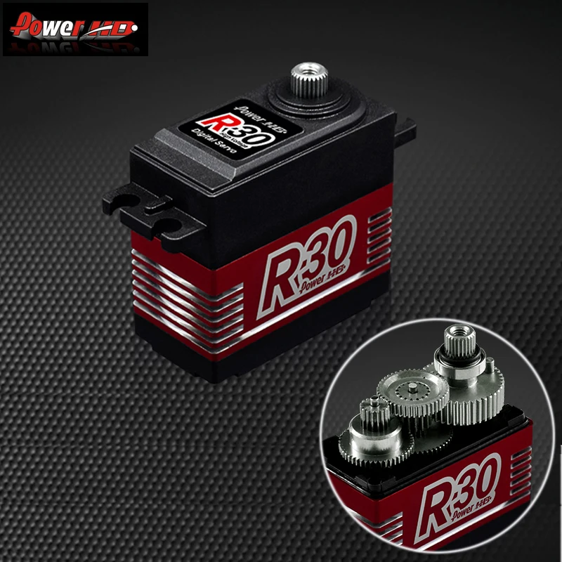 Power HD R30 30KG High Voltage 6.0-7.4V Digital Servo for RC Cars 1:8 1:10 Rc Drift
Power HD R30 30KG High Voltage 6.0-7.4V Digital Servo for RC Cars 1:8 1:10 Rc Drift