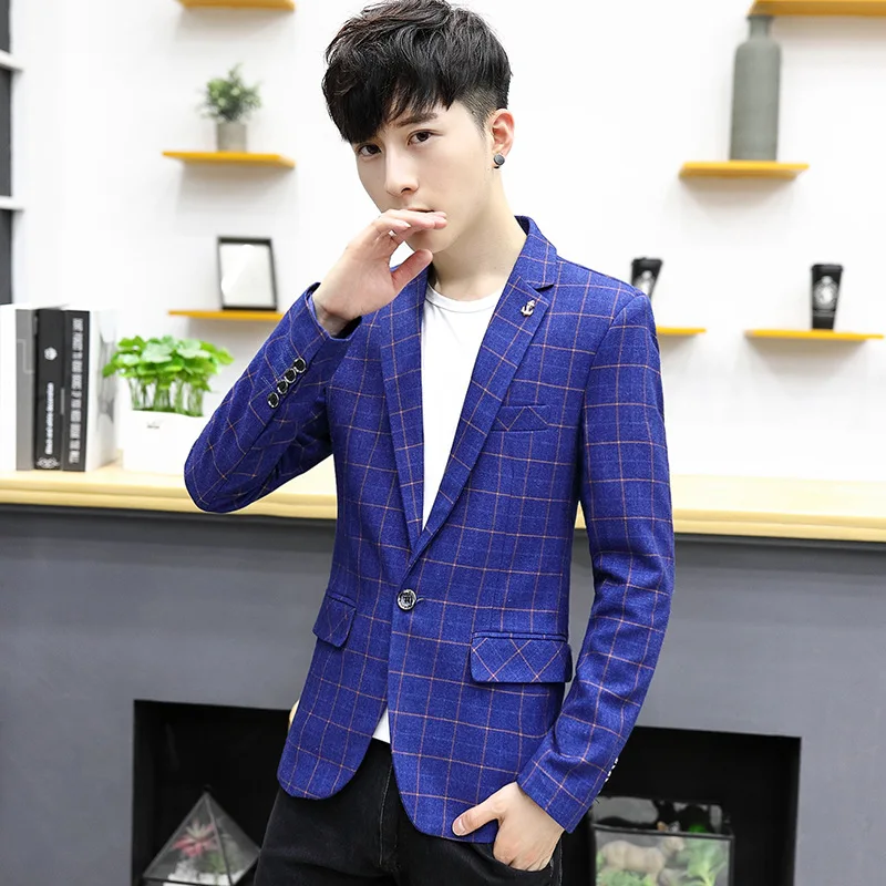 Suit Men's 2020 Spring New Style Men's Leisure Suit Youth Slim Fit Handsome Suit Jacket Men'S Wear on Clothes
Suit Men's 2020 Spring New Style Men's Leisure Suit Youth Slim Fit Handsome Suit Jacket Men'S Wear on Clothes