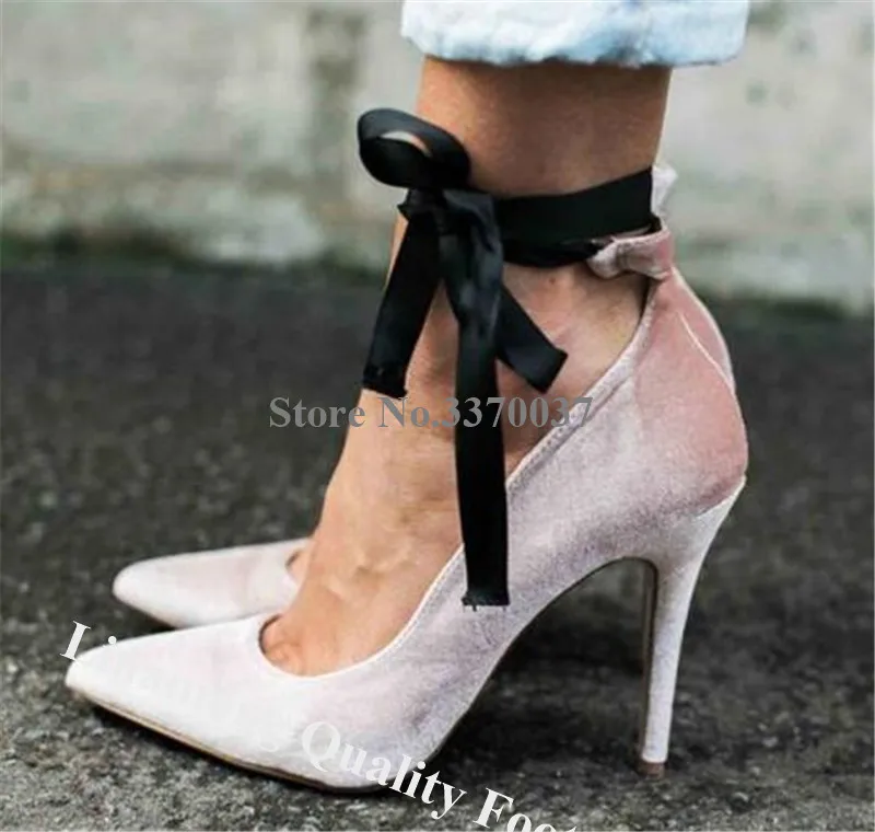 Linamong Pointed Toe Pink Velvet Stiletto Heel Pumps Ankle Lace-up High Heels Formal Dress Shoes Wedding Shoes
Linamong Pointed Toe Pink Velvet Stiletto Heel Pumps Ankle Lace-up High Heels Formal Dress Shoes Wedding Shoes
