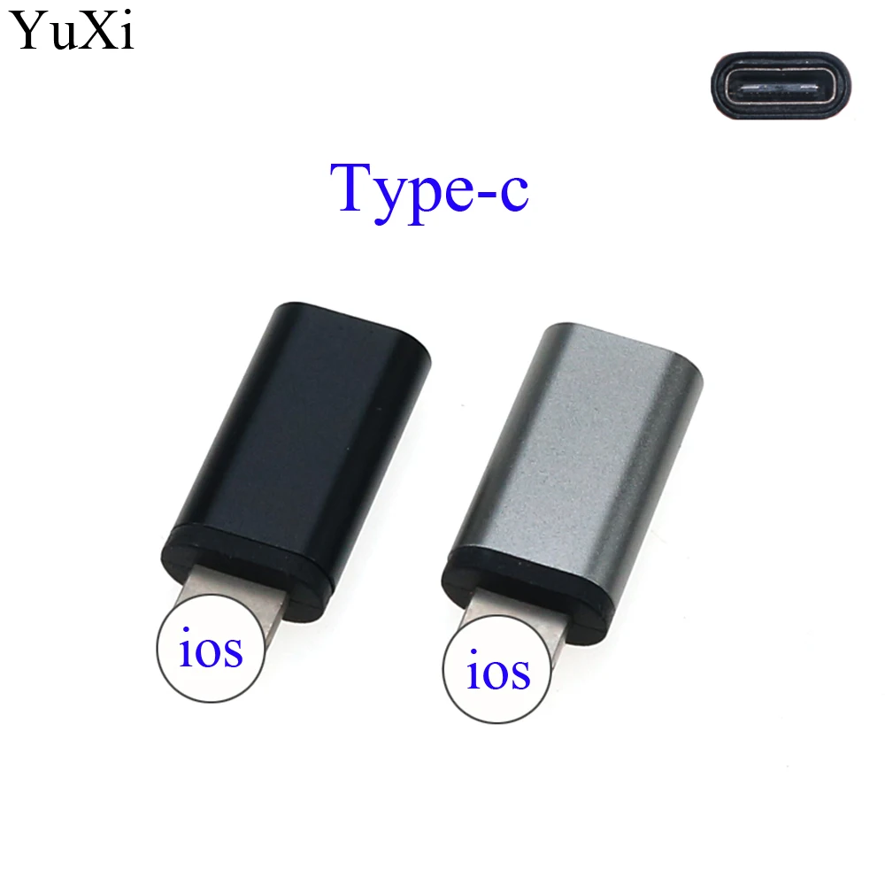 Alloy Type c Female To 8Pin Male Adapter USB Cable Charging Converter for IPhone 8 7 6 6S Plus X XR XS Ios Data Sync Connector
Alloy Type c Female To 8Pin Male Adapter USB Cable Charging Converter for IPhone 8 7 6 6S Plus X XR XS Ios Data Sync Connector