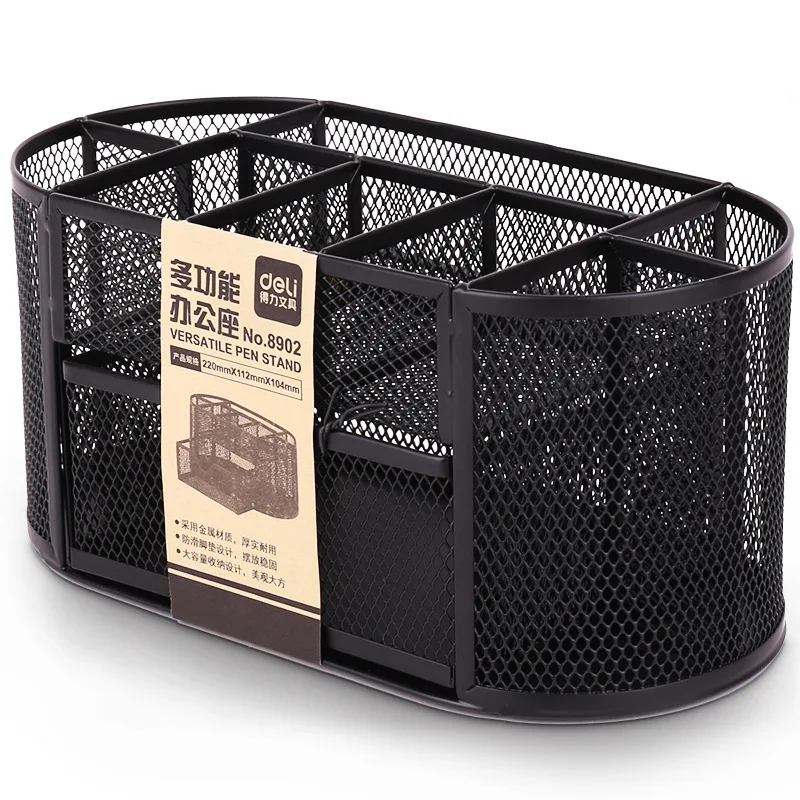 Deli 8902 Metal Multi-functional Office Seat Desktop Combination Storage Box Metal Mesh Pen Container Pen Holder Pen Rack
Deli 8902 Metal Multi-functional Office Seat Desktop Combination Storage Box Metal Mesh Pen Container Pen Holder Pen Rack