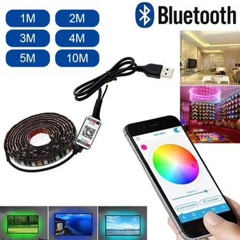 USB LED Strip Light Bluetooth App Control String Lights Lamp RGB 5050 Waterproof IP67 Outdoor Fairy Lights for Christmas Decor
USB LED Strip Light Bluetooth App Control String Lights Lamp RGB 5050 Waterproof IP67 Outdoor Fairy Lights for Christmas Decor