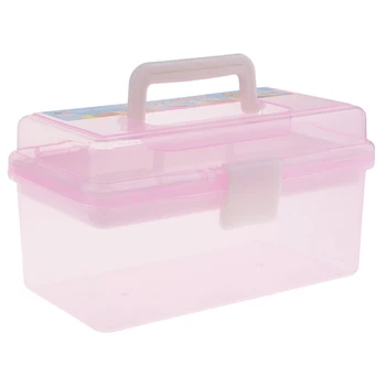 Pink Sewing Jewelry Painting Tools Box Home Storage Case Organizer w/Handle 
Pink Sewing Jewelry Painting Tools Box Home Storage Case Organizer w/Handle