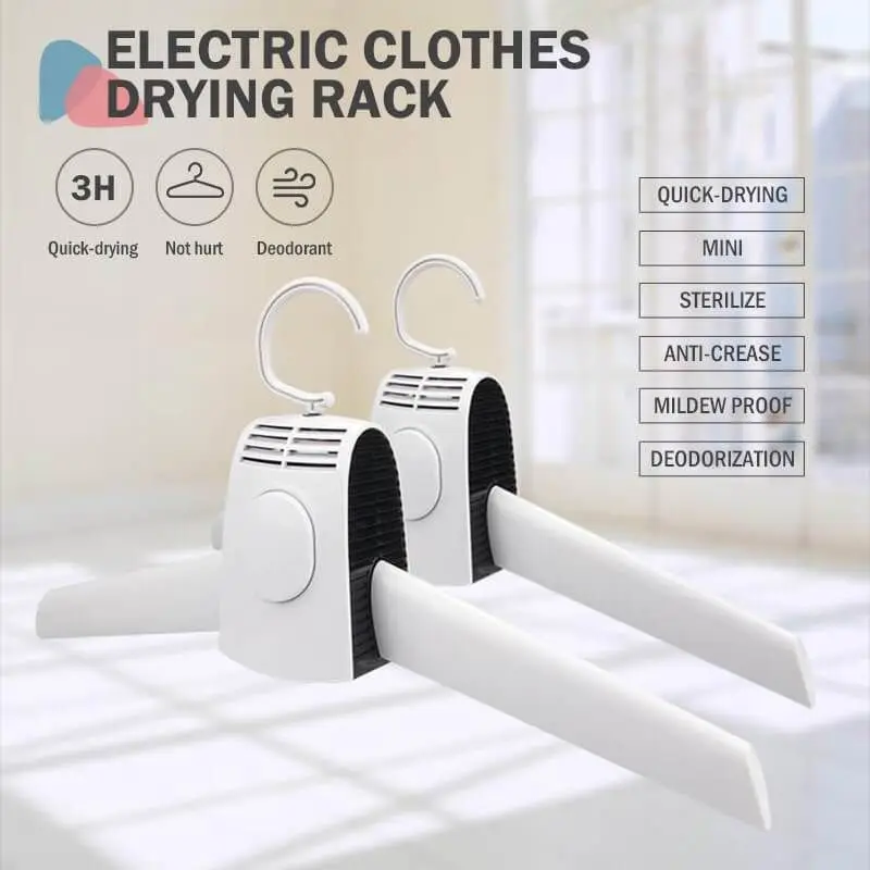 Electric Clothes Drying Rack Portable Multi-port Support hangers Multifunction Plastic Clothes Rack Drying Hanger Storage Hanger
Electric Clothes Drying Rack Portable Multi-port Support hangers Multifunction Plastic Clothes Rack Drying Hanger Storage Hanger