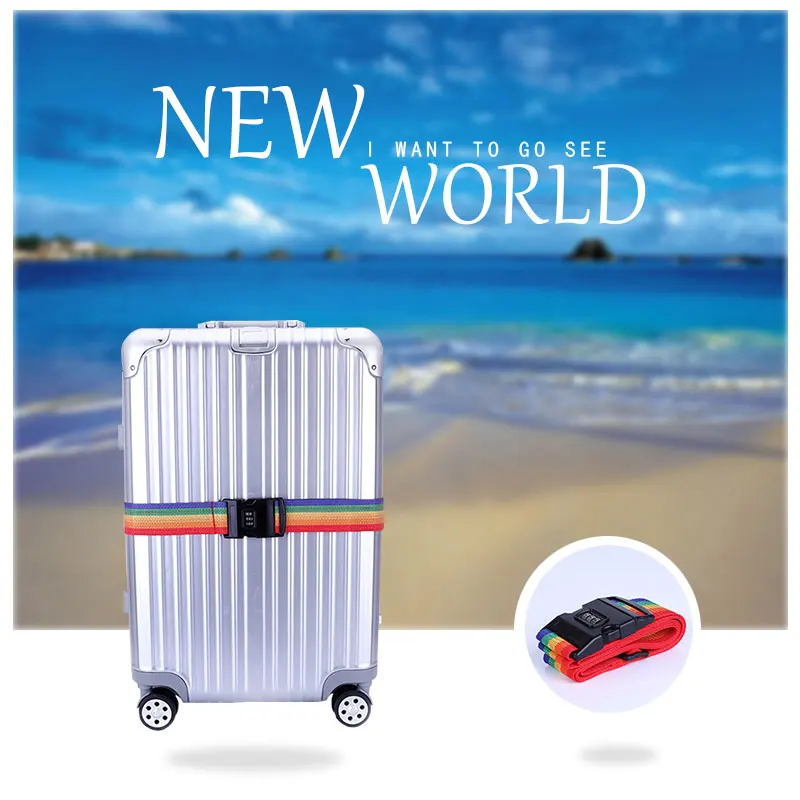 Luggage Strap Cross Strap Packing Adjustable Travel Suitcase Polyester 3 Digits Password Lock Luggage Strap Belts Belt Closure
Luggage Strap Cross Strap Packing Adjustable Travel Suitcase Polyester 3 Digits Password Lock Luggage Strap Belts Belt Closure