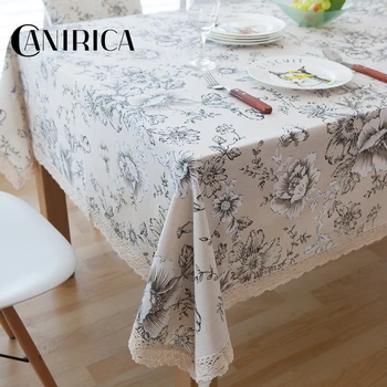 CANIRICA Decorative Table Cloth Linen Tablecloth With Lace Rectangular Dining Table Cover Flower Nordic Kitchen Mantel Mesa
CANIRICA Decorative Table Cloth Linen Tablecloth With Lace Rectangular Dining Table Cover Flower Nordic Kitchen Mantel Mesa