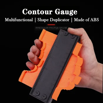 Contour Gauge 5" and 10" Widen Contour Duplications Gauge Profile Copy Tool Shape Measuring for Corners and Contoured
Contour Gauge 5" and 10" Widen Contour Duplications Gauge Profile Copy Tool Shape Measuring for Corners and Contoured