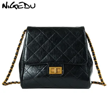 NIGEDU Chain Sling Bags for Women PU Leather Luxury Handbags Famous Brand Designer Female Messenger Shoulder Bag Sac Main Red 
NIGEDU Chain Sling Bags for Women PU Leather Luxury Handbags Famous Brand Designer Female Messenger Shoulder Bag Sac Main Red