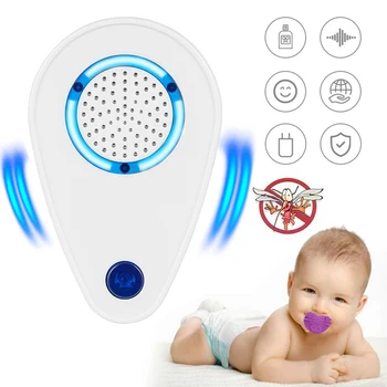 Ultrasonic Mouse Cockroach Pest Repeller Device Insect Rats Spiders Anti Mosquito Killer Pest Control Household Pest Rejector
Ultrasonic Mouse Cockroach Pest Repeller Device Insect Rats Spiders Anti Mosquito Killer Pest Control Household Pest Rejector