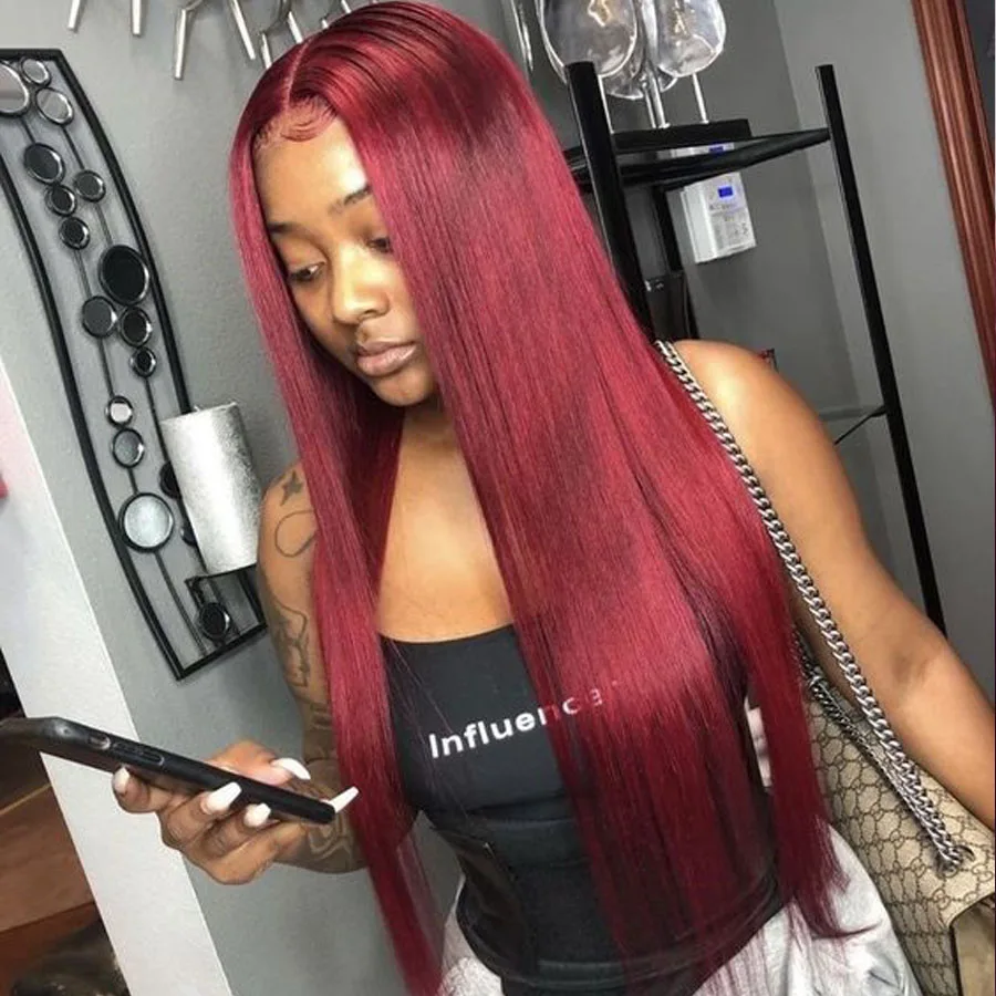 Red Colored Human Hair Wigs 13Ч4 Lace Frontal Wig Glueless Pre Plucked with Baby Hair Silk Straight Brazilian Remy Hair
Red Colored Human Hair Wigs 13Ч4 Lace Frontal Wig Glueless Pre Plucked with Baby Hair Silk Straight Brazilian Remy Hair