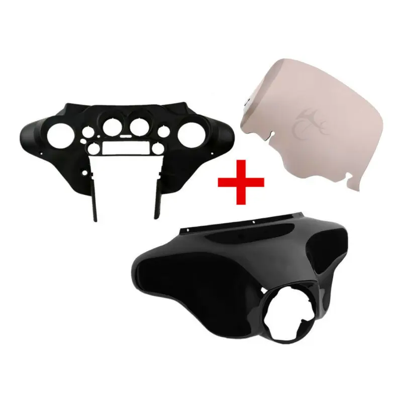 Motorcycle Batwing Inner Outer Fairing 8" Windshield For Harley Touring Road King 96-13
Motorcycle Batwing Inner Outer Fairing 8" Windshield For Harley Touring Road King 96-13