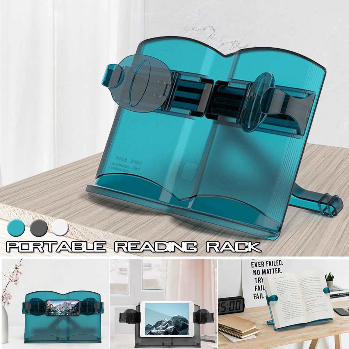KICUTE Book Stand Holder Adjustable Portable Music Reading And Multifunctional Plastic Book Holder For Reading Office Supplies
KICUTE Book Stand Holder Adjustable Portable Music Reading And Multifunctional Plastic Book Holder For Reading Office Supplies
