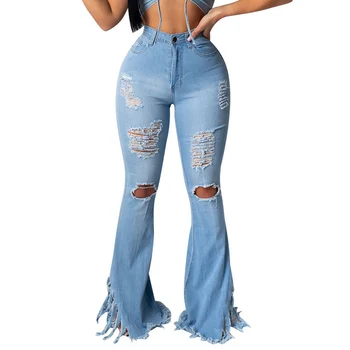 Laamei Ripped Jeans For Women High Waist Jeans Vintage Flare Jeans With Holes Patchwork Bell Bottom Jean Denim Pants Trousers
Laamei Ripped Jeans For Women High Waist Jeans Vintage Flare Jeans With Holes Patchwork Bell Bottom Jean Denim Pants Trousers