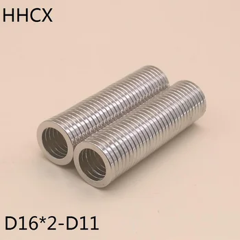 50pcs/lot Ring N35 Strong NdFeB magnet 16*2 Hole 11 Permanent Neodymium magnet 16x2 for speaker 16x2-11
50pcs/lot Ring N35 Strong NdFeB magnet 16*2 Hole 11 Permanent Neodymium magnet 16x2 for speaker 16x2-11