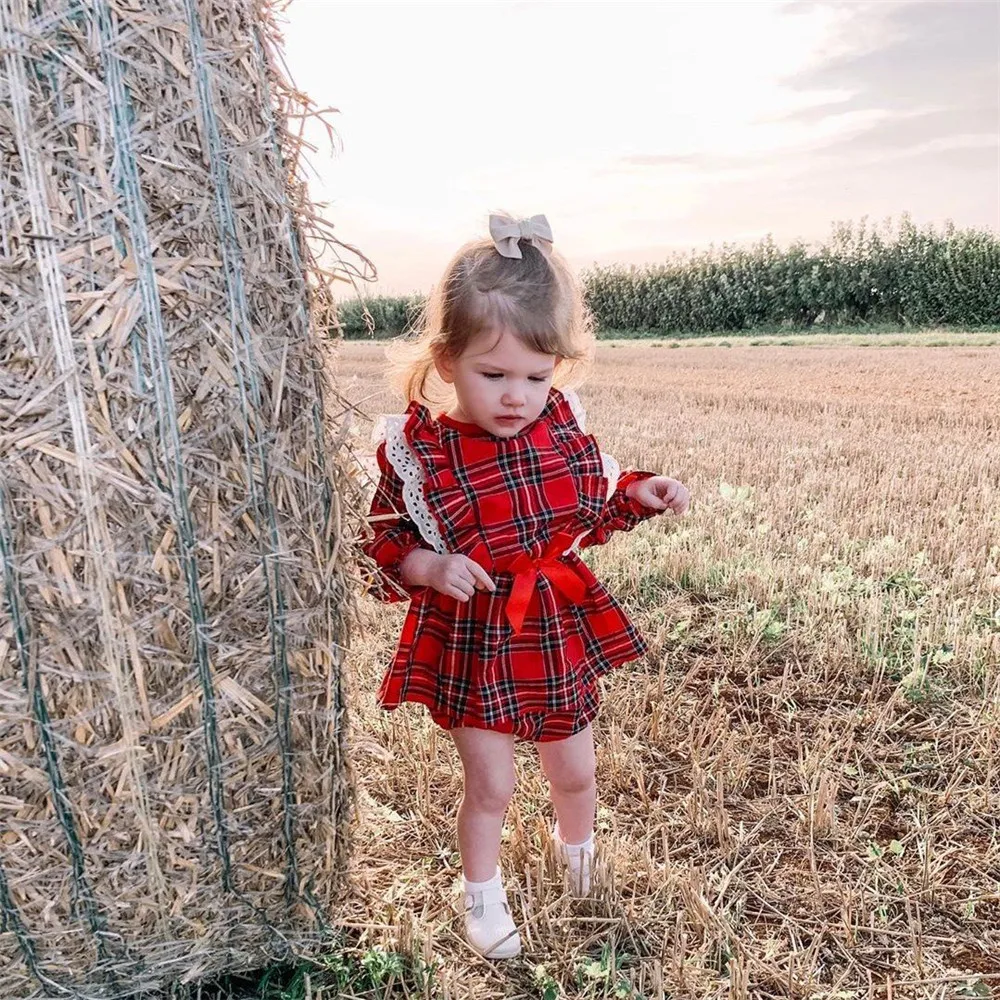 0-24M Christmas Baby Girl Outfit Set Newborn Baby Girls Ruffles long Sleeve red plaid Dress Tops +Shorts Xmas Costumes H55
0-24M Christmas Baby Girl Outfit Set Newborn Baby Girls Ruffles long Sleeve red plaid Dress Tops +Shorts Xmas Costumes H55