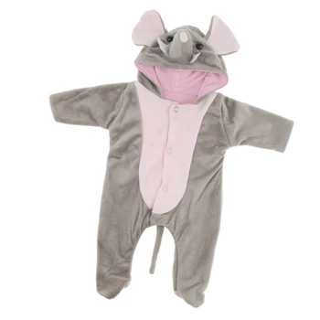 Cute Elephant Romper Jumpsuit Outfits for 17-18inch Reborn Baby Girl Doll
Cute Elephant Romper Jumpsuit Outfits for 17-18inch Reborn Baby Girl Doll