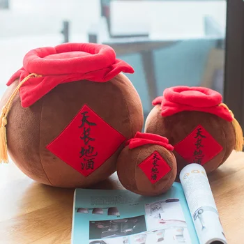 Candice guo! cute plush toy emulational round rice wine Jars soft stuffed doll cushion home decoration birthday Christmas gift
Candice guo! cute plush toy emulational round rice wine Jars soft stuffed doll cushion home decoration birthday Christmas gift
