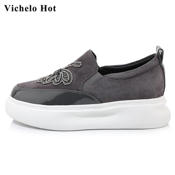 Vichelo Hot sheep suede round toe high heels thick bottom Korean street pretty girls dating leisure women vulcanized shoes L03
Vichelo Hot sheep suede round toe high heels thick bottom Korean street pretty girls dating leisure women vulcanized shoes L03