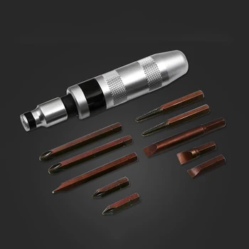 12pcs Screwdrivers Impact Driver Set Multi-function Impact Screwdriver Bit Tamper Proof Bits CRV Materil