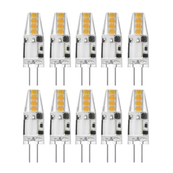 10 Pack 1.6W G4 Base LED Bulb, Glass Halogen Light Bulbs Replacement, Warm White 3000K, for Under Cabinet Puck Light
10 Pack 1.6W G4 Base LED Bulb, Glass Halogen Light Bulbs Replacement, Warm White 3000K, for Under Cabinet Puck Light