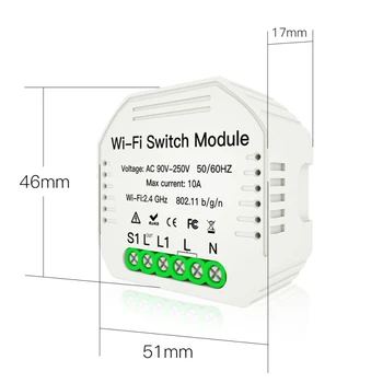 Smart interruptor Wifi Switch module Smart Life APP Control Tuya Switch Breaker Module For Alexa For Google Smart Home
Smart interruptor Wifi Switch module Smart Life APP Control Tuya Switch Breaker Module For Alexa For Google Smart Home
