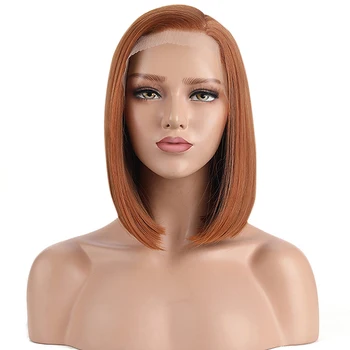 RONGDUOYI Short Bob Style Wigs Orange Color Synthetic Lace Front Daily Use Glueless High Temperature Heat Resistant Fiber Hair
RONGDUOYI Short Bob Style Wigs Orange Color Synthetic Lace Front Daily Use Glueless High Temperature Heat Resistant Fiber Hair