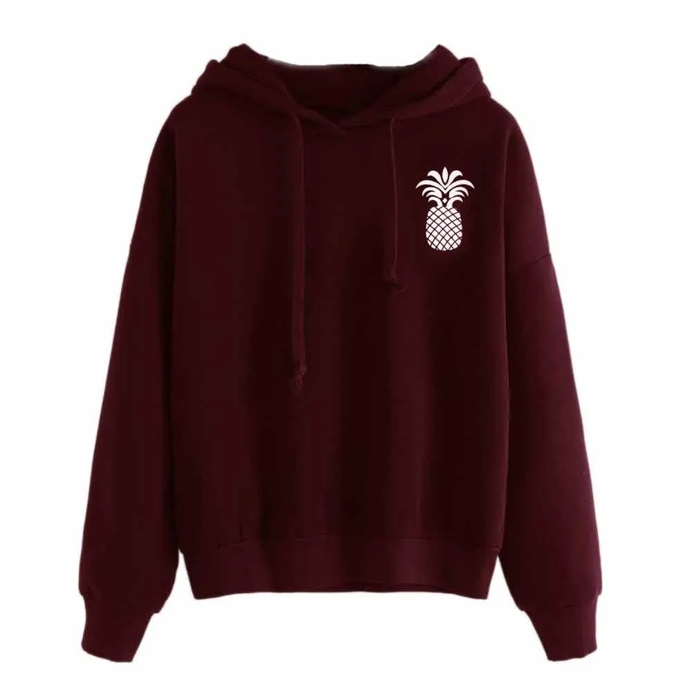 Fashion Pineapple Print Hoodies Pullover Women Red Sweatshirt Ladies Autumn Casual Jumper Tops Korean Harajuku Pullovers #LR2
Fashion Pineapple Print Hoodies Pullover Women Red Sweatshirt Ladies Autumn Casual Jumper Tops Korean Harajuku Pullovers #LR2