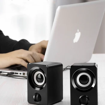 AUX Mini Computer Speakers USB Powered 1.3m Wired 1 Pair Bass Stereo Speakers for Laptop Desktop Phone 3W*2 Powerful Loudspeaker 
AUX Mini Computer Speakers USB Powered 1.3m Wired 1 Pair Bass Stereo Speakers for Laptop Desktop Phone 3W*2 Powerful Loudspeaker