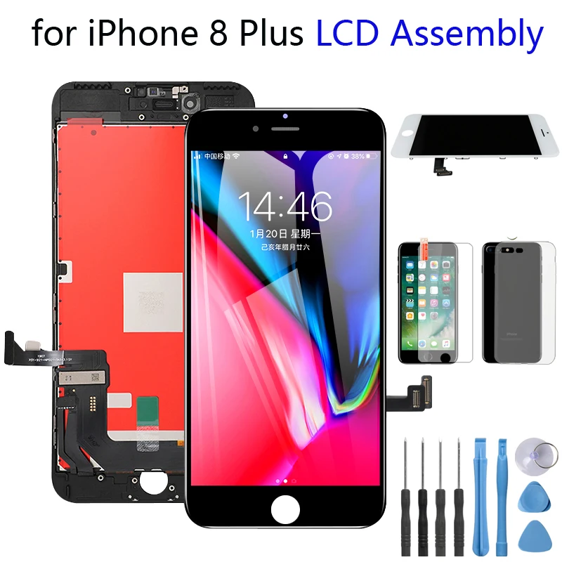 AAA+++ Grade LCD Screen For iPhone 8P Digitizer Assembly Replacement For iPhone 8P Screen With Tools
AAA+++ Grade LCD Screen For iPhone 8P Digitizer Assembly Replacement For iPhone 8P Screen With Tools