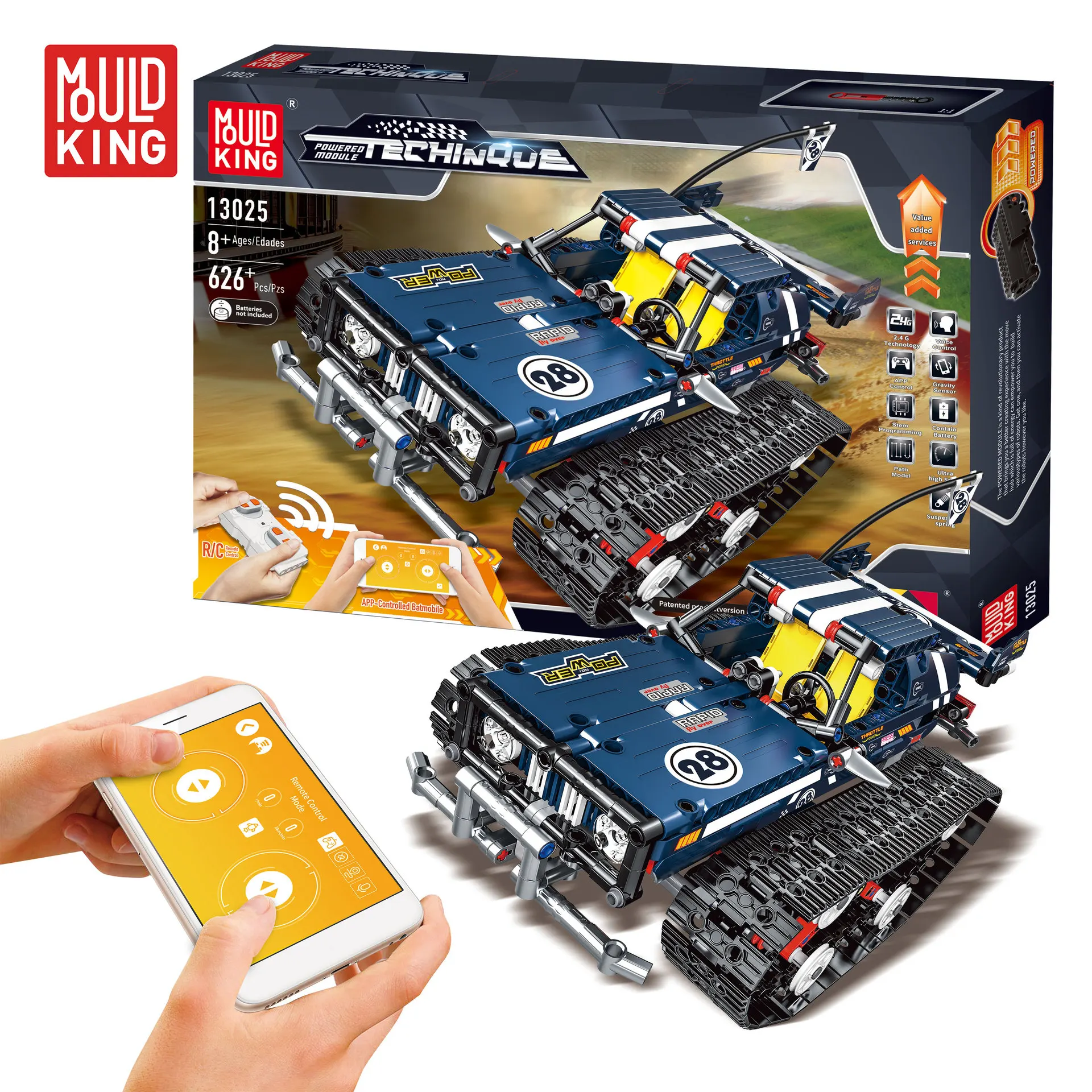 Yuxing Remote Control Building Blocks Track High-Speed Car APP Model Programming Technology Groups Educational Assembled Toys
Yuxing Remote Control Building Blocks Track High-Speed Car APP Model Programming Technology Groups Educational Assembled Toys