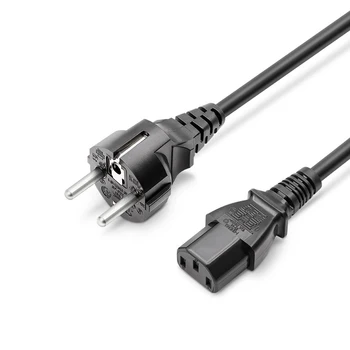 EU Power Cord 1.75m Euro Plug IEC C13 Power Adapter Cable For Dell Desktop PC Monitor HP Espon Printer LG TV Projector Treadmill
EU Power Cord 1.75m Euro Plug IEC C13 Power Adapter Cable For Dell Desktop PC Monitor HP Espon Printer LG TV Projector Treadmill