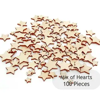 Set of 100 Wooden Stars Mix (1 to 2,5cm), Unpainted Shape Craft Gift, For Crafting, ready to decorate 0013 
Set of 100 Wooden Stars Mix (1 to 2,5cm), Unpainted Shape Craft Gift, For Crafting, ready to decorate 0013