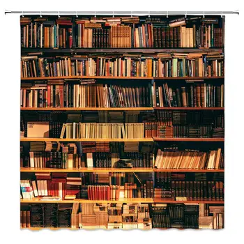 Library Shower Curtain Book Case with Books Bookshelf Bookworm Decor Fabric Bathroom Curtains,70x70 Inch Waterproof Polyester
Library Shower Curtain Book Case with Books Bookshelf Bookworm Decor Fabric Bathroom Curtains,70x70 Inch Waterproof Polyester