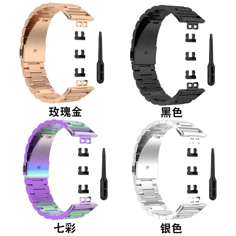 Replacement Bracelet Stainless Steel Metal Wrist Strap Watch Band for -HUAWEI Watch Fit 1.64" Vivid AMOLED Display Smart M5TB
Replacement Bracelet Stainless Steel Metal Wrist Strap Watch Band for -HUAWEI Watch Fit 1.64" Vivid AMOLED Display Smart M5TB