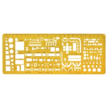 1 Pc Professional Architectural Template Ruler Drawing Stencil Measuring Tool Student
1 Pc Professional Architectural Template Ruler Drawing Stencil Measuring Tool Student