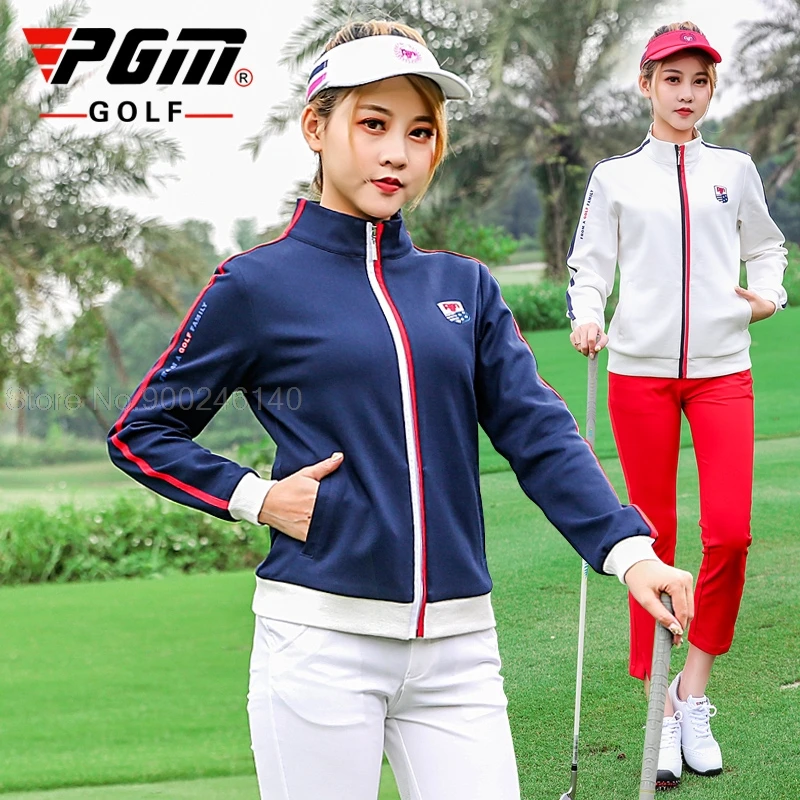 

2020 Pgm Women'S Golf Windbreaker Autumn Sports Trench Coat Waterproof Jacket For Ladies Golf Clothes Outdoor Sportswear
