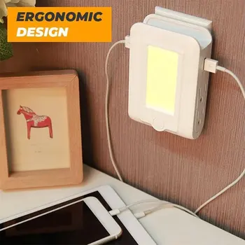 5in 1 LED Night Light Control Auto Sensor Usb Socket Charging Rack Dual Usb Socket Adapter Mobile Phone Charging Rack
5in 1 LED Night Light Control Auto Sensor Usb Socket Charging Rack Dual Usb Socket Adapter Mobile Phone Charging Rack