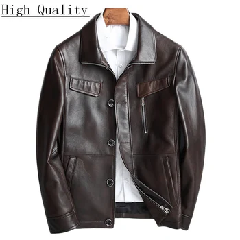 Genuine Leather Jacket Men Korean Sheepskin Coat Spring Motorcycle Jacket Leather Coats Men Chaqueta Cuero Hombre KJ1583
Genuine Leather Jacket Men Korean Sheepskin Coat Spring Motorcycle Jacket Leather Coats Men Chaqueta Cuero Hombre KJ1583
