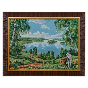 E051-30x40 Picture from the tapestry "Lake with birches and a couple of horses" (35x45) 4889373
E051-30x40 Picture from the tapestry "Lake with birches and a couple of horses" (35x45) 4889373