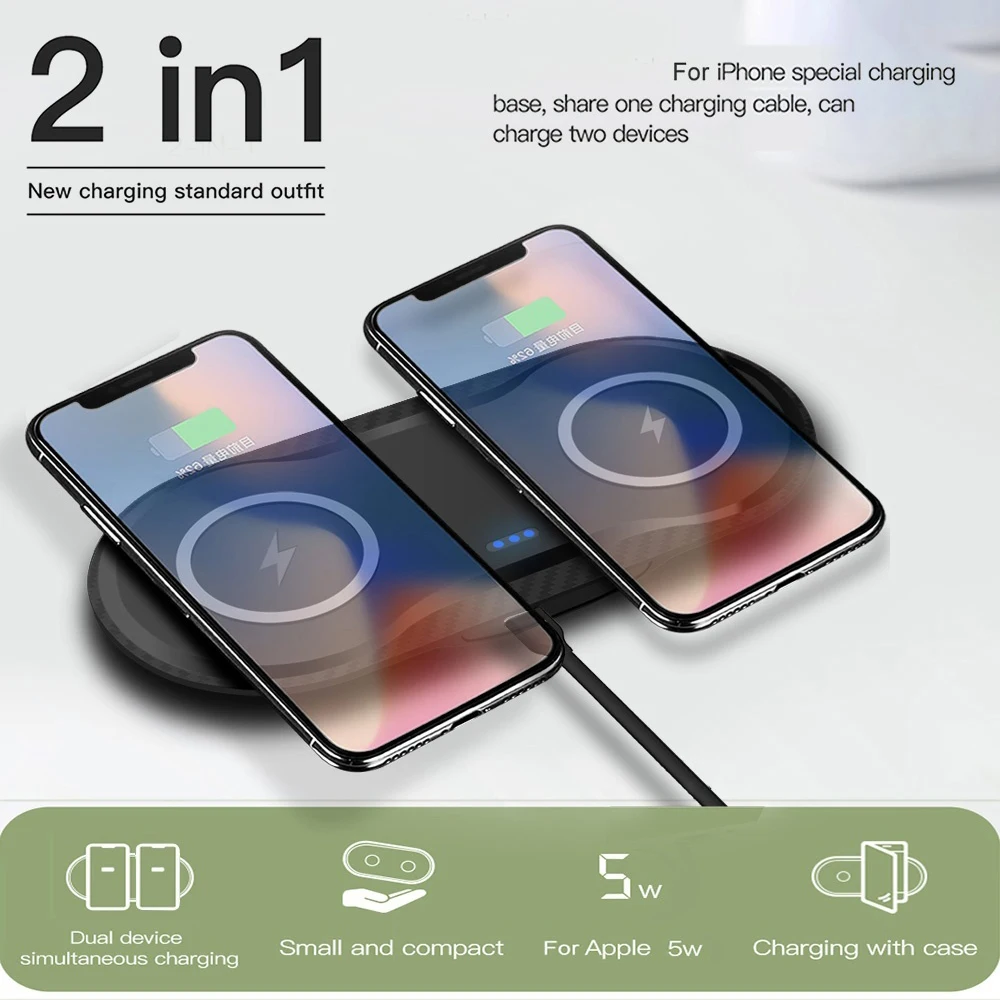 Dual Wireless Charger Dual Pad Fast Charging for iphone samsung 10W Quick Charger Phone Qi Wireless Chargers
Dual Wireless Charger Dual Pad Fast Charging for iphone samsung 10W Quick Charger Phone Qi Wireless Chargers
