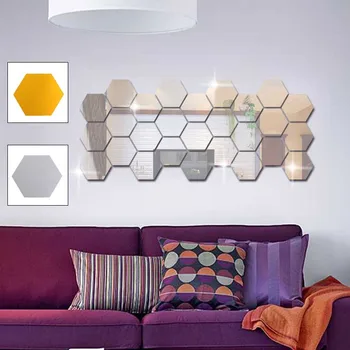 Fashion Mirror Wall Stickers Hexagon Removable 12pcs/Set Creative Acrylic Wallpaper Restaurant 3D TV Background Vinyl Decal
Fashion Mirror Wall Stickers Hexagon Removable 12pcs/Set Creative Acrylic Wallpaper Restaurant 3D TV Background Vinyl Decal