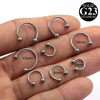 HONGTU 1PC G23 Titanium Body Piercing Jewelry Punk Horseshoe Septum Piercing Nose Lip Ring Ear Smiley Bar BCR Circular Barbell
HONGTU 1PC G23 Titanium Body Piercing Jewelry Punk Horseshoe Septum Piercing Nose Lip Ring Ear Smiley Bar BCR Circular Barbell