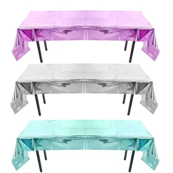 2.7M Silver Plastic Banquet TableCloth Cover Rectangular Tablecloth Easy Wipe Dry Table Cover For Picnics Disposable BBQ buffets
2.7M Silver Plastic Banquet TableCloth Cover Rectangular Tablecloth Easy Wipe Dry Table Cover For Picnics Disposable BBQ buffets