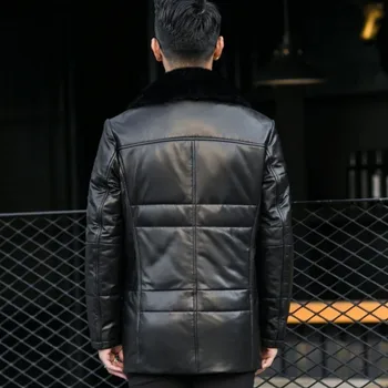 Winter man's real sweater collar down business coat hot sheepskin real coat
Winter man's real sweater collar down business coat hot sheepskin real coat