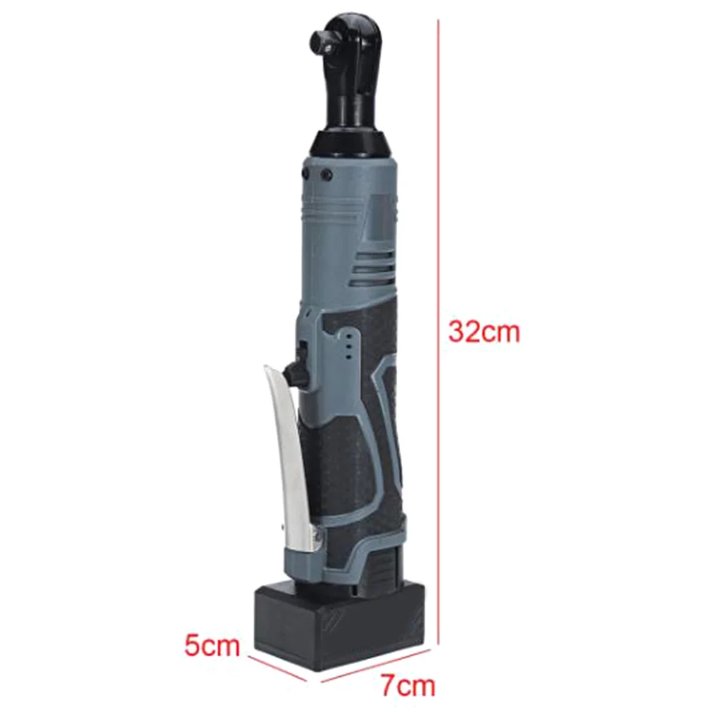 90NM 42V 3/8" Electric Cordless Ratchet Right Angle Wrench 3/8in Tool + 1Pc Li-ion Battery US/UK/EU/AU Power Tools
90NM 42V 3/8" Electric Cordless Ratchet Right Angle Wrench 3/8in Tool + 1Pc Li-ion Battery US/UK/EU/AU Power Tools
