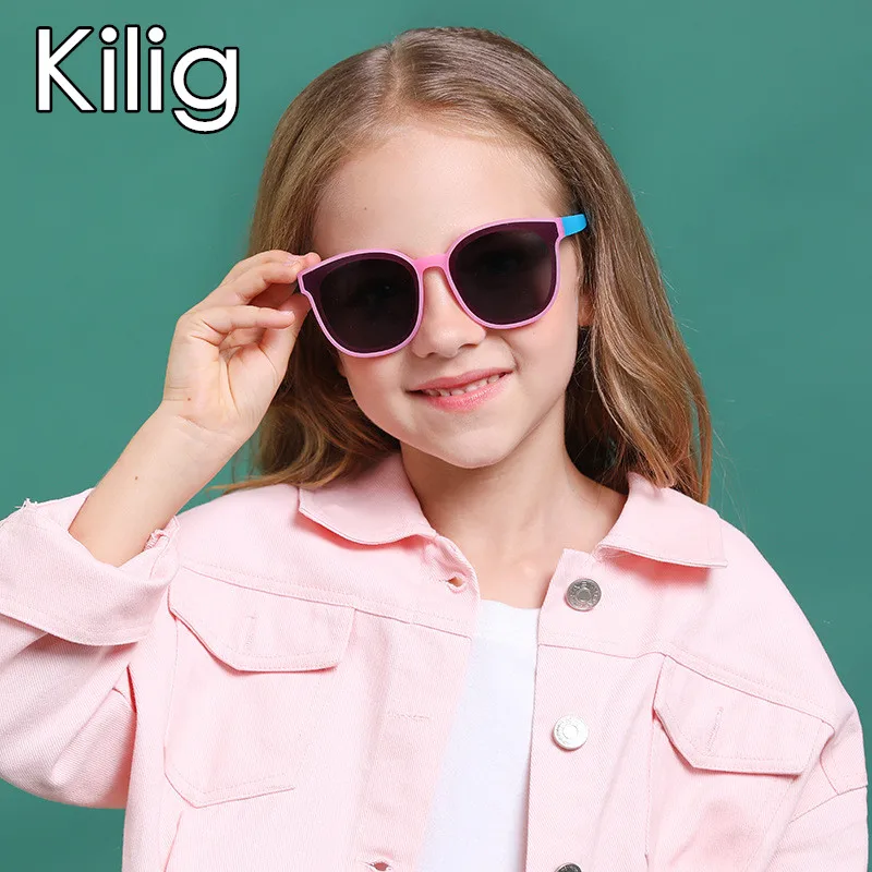 Новые поляризованные детские солнцезащитные очки kкомфортные для мальчиков и