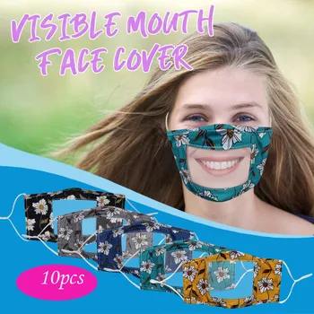 10PCs Smile Communicator Masks With Clear Mouth Visible Expression Lip Reading Mask Mascarilla Women Outdoor Sunscreen Mask #LR4
10PCs Smile Communicator Masks With Clear Mouth Visible Expression Lip Reading Mask Mascarilla Women Outdoor Sunscreen Mask #LR4