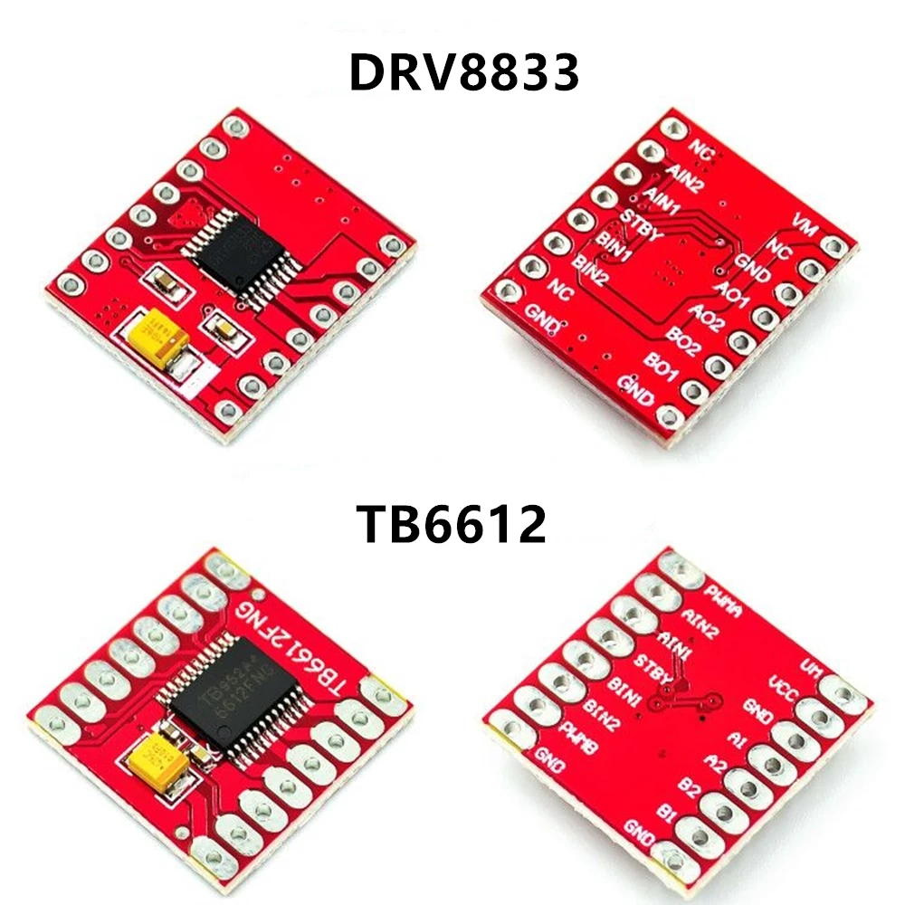 TB6612 DRV8833 Dual Motor Driver 1A TB6612FNG for arduino Microcontroller Better than L298N | Электронные компоненты и