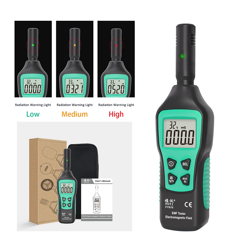 NEW EMF RADIATION METER TESTER EMF DETECTOR ELECTROMAGNETIC FIELD 4G 5G WIFI LCD Radiation Detector Electromagnetic Field Tester
NEW EMF RADIATION METER TESTER EMF DETECTOR ELECTROMAGNETIC FIELD 4G 5G WIFI LCD Radiation Detector Electromagnetic Field Tester