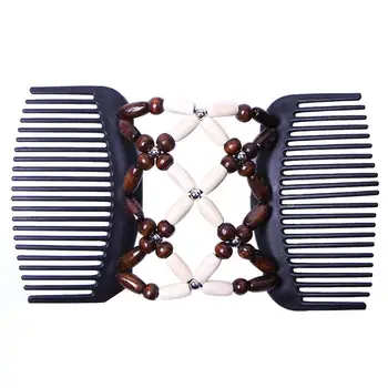 Hairpin Women Hair Accessories Bead Stretchy Hair Combs Double Magic Wooden Comb Clip Hairpins Hairgrip Vintage Hair Clips
Hairpin Women Hair Accessories Bead Stretchy Hair Combs Double Magic Wooden Comb Clip Hairpins Hairgrip Vintage Hair Clips